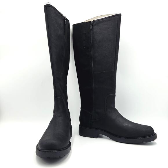 Clarks Women Black Leather Opal Glow Classic Casual Riding Boots Size US 9.5M - Picture 4 of 7